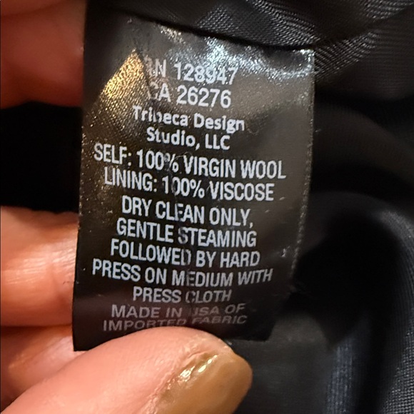 Nili Lotan Women’s Boxy Pimpton Blazer Black Size O Oversized XS - Picture 7 of 12